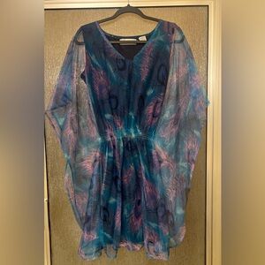 Beautiful Peacock Feather Dress